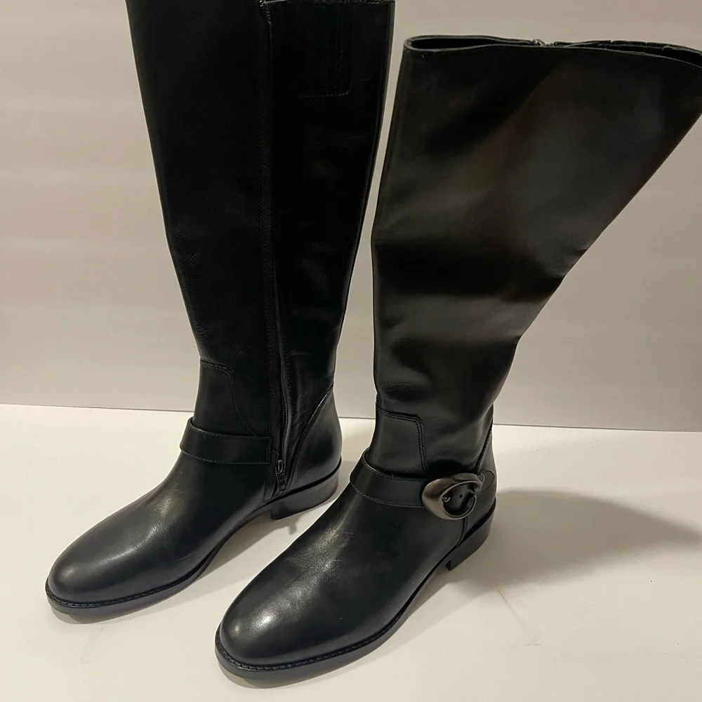 Coach Black Over the Knee Boots